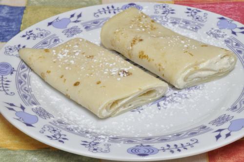 Palačinky tvarohovo banánovou náplní – Snadné Miš - Maš recept, zvládnete za Do 30 minut